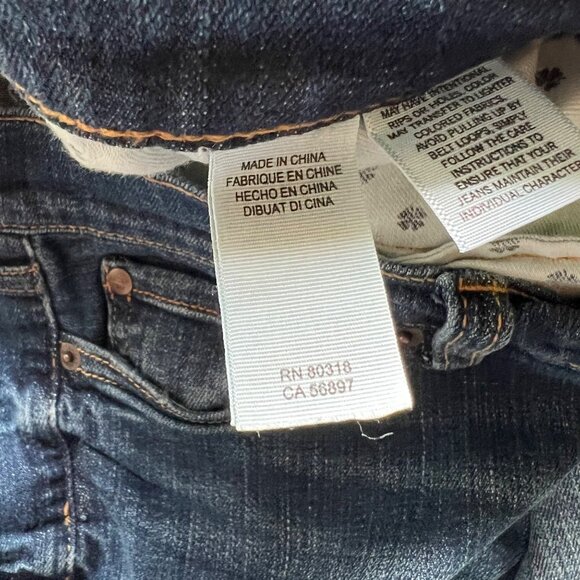 Lucky Brand Bootcut Jeans Size 6 28 Regular Low Rise Medium Wash Navy Blue Denim - Picture 5 of 9